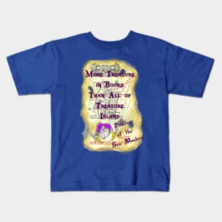 More Treasure in Books - Pirates of the Sea Monkey Kids T-Shirt